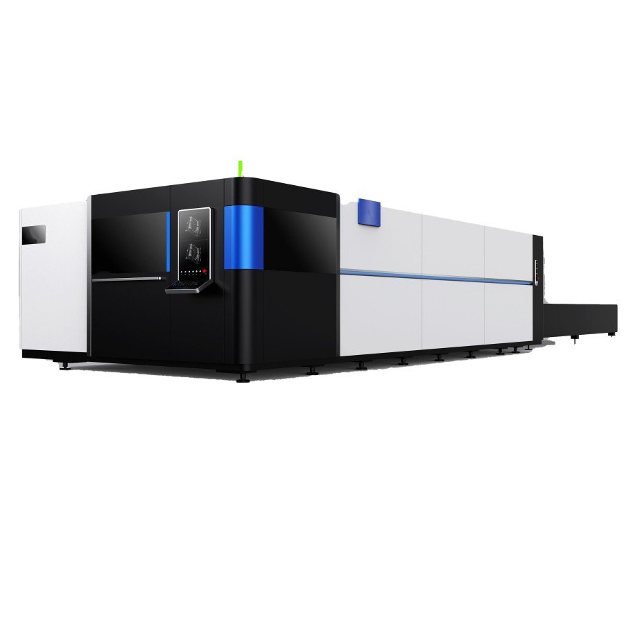 Fully protected exchange table laser cutting machine